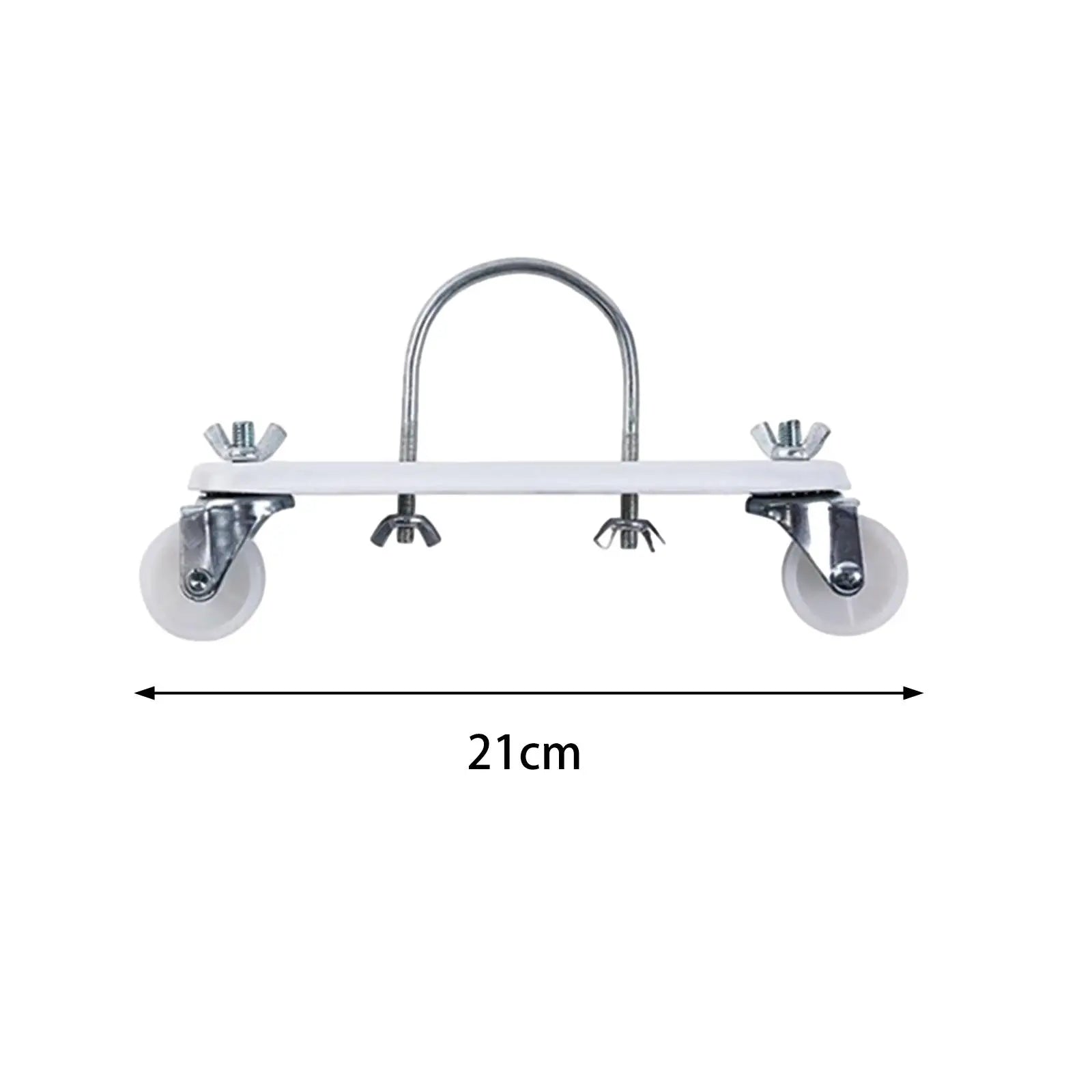 2Pcs Oil Filled Radiator Heater Caster Bracket Spare Parts Simple Installation 8.3inch Long Professional Sturdy Accessory Zpaxo