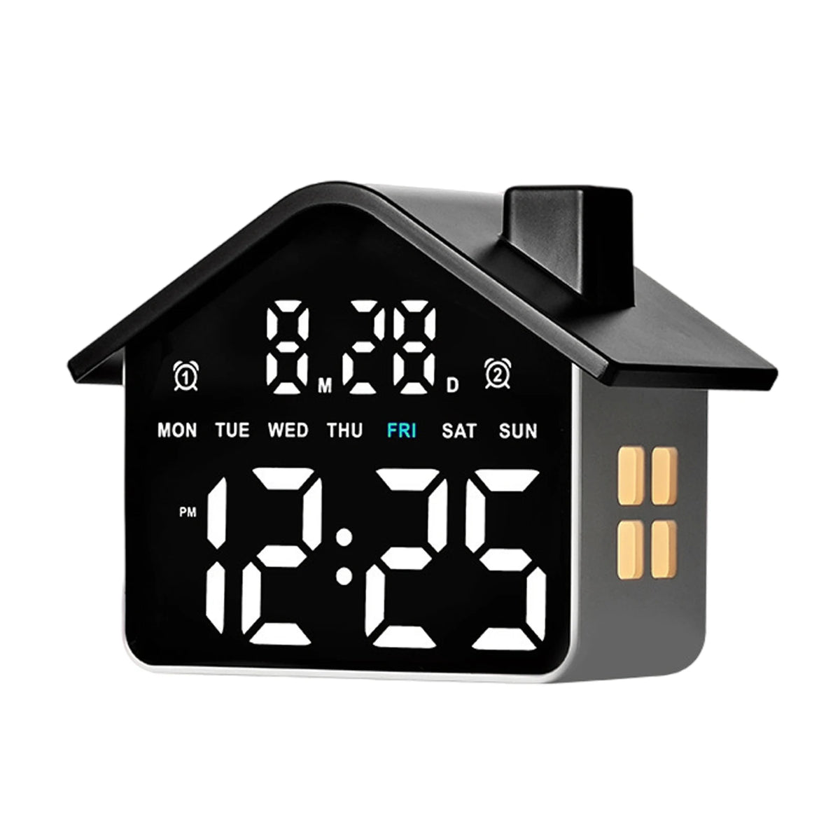 Led House Shaped Digital Alarm Clock Simple Electronic Small Night Zpaxo Style A