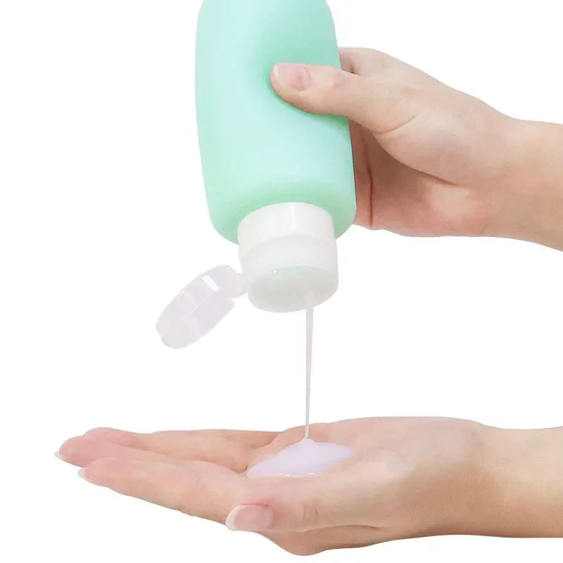 200ml Silicone Bottle Refillable Bottle Lotion Shower Gel Shampoo Container Empty Bottle Portable Travel Accessories Wholesale Zpaxo
