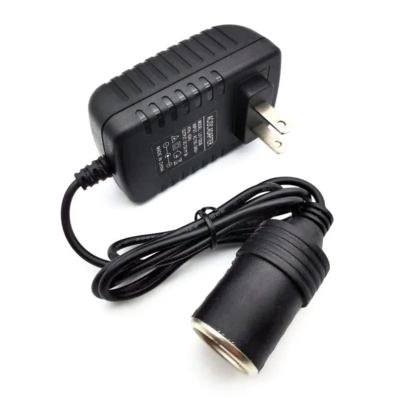 220V to 12V Cigarette Lighter Socket Adapter & Power Converter