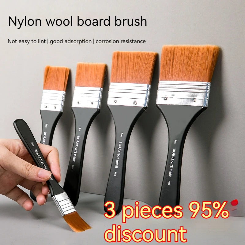 7-Style Nylon Hair Art Paint Brush Set – Wood Handles