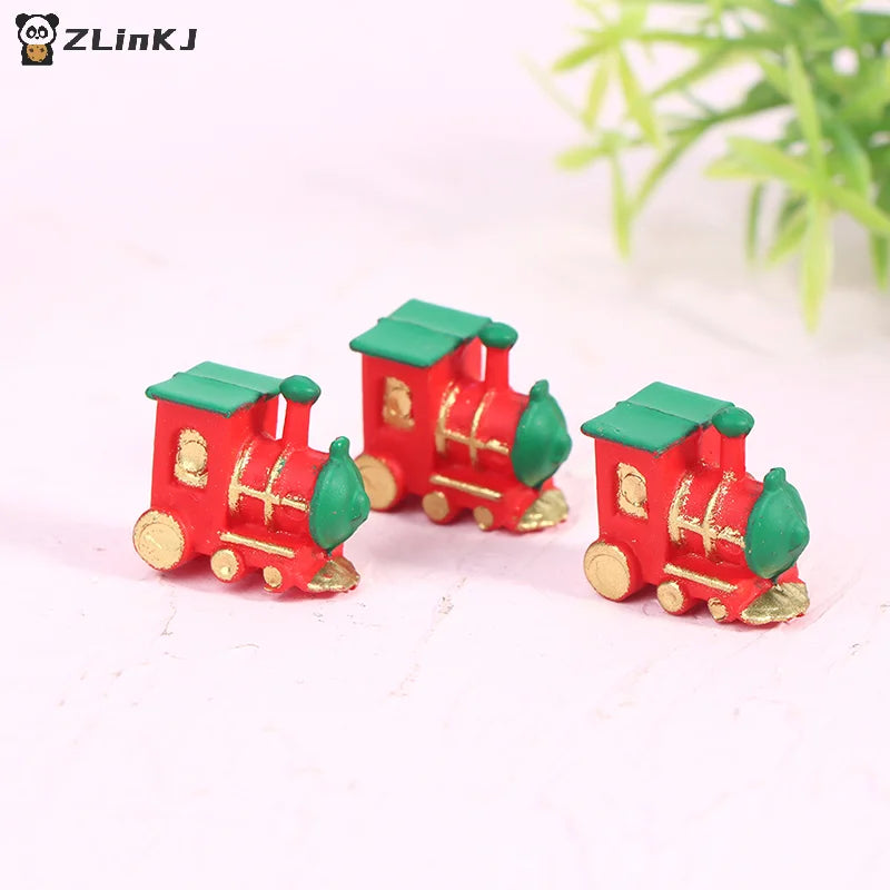 ▶1Pc 1:12 Dollhouse Miniature Mini Small Train Model Decor Accessories Toys Zpaxo