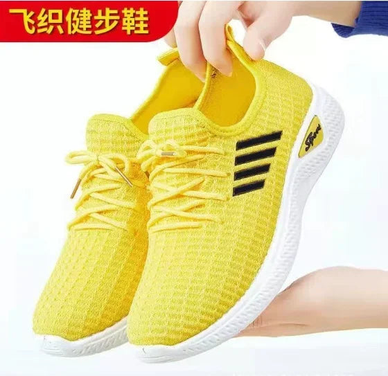 Adult Light Running Sneakers Women's Breathable Net Shoes Comfortable