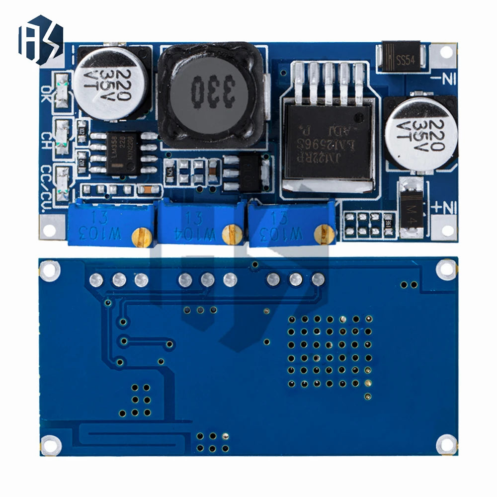 "LM2596S Adjustable Buck Converter Module – 3A CC/CV DC-DC Step-Down Power Supply with LED Driver Mode, Over-Current Zpaxo