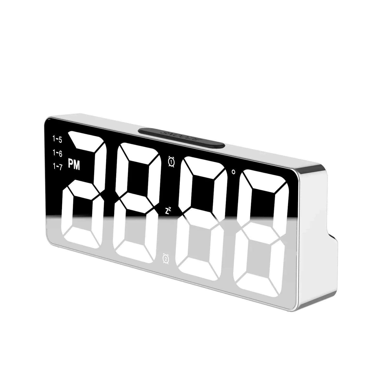 LED Digital Alarm Clock Bedroom Desk Temperature Display Adjustable