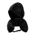 Hoodie Travel neck pillow storage bag Stuffable Neck Pillow Refillable Pillows Sleeper Hold Pillow Neck Support Car Headrest Zpaxo Black China Mainland