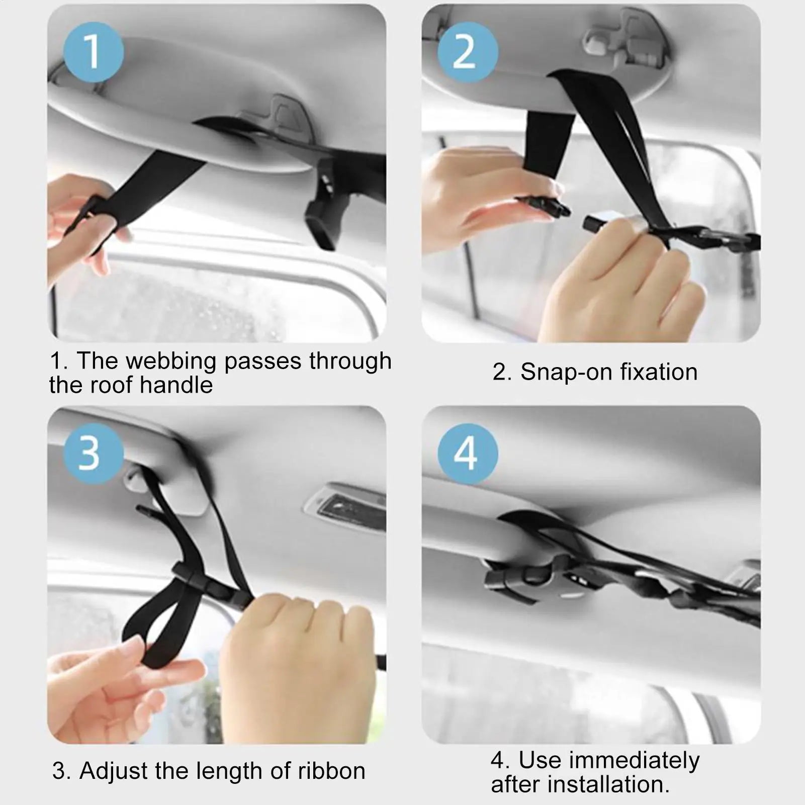 Portable Car Clothes Hanger Rope Large-Bearing Car Clothesline Adjustable Clothes Storage Hanger for Traveling Clothesline Zpaxo