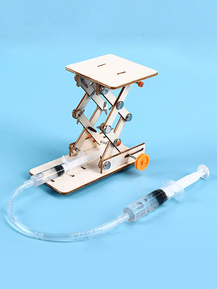 DIY Hydraulic Lift Table Model Kit Educational Scientific Physics Experiment Toy Zpaxo