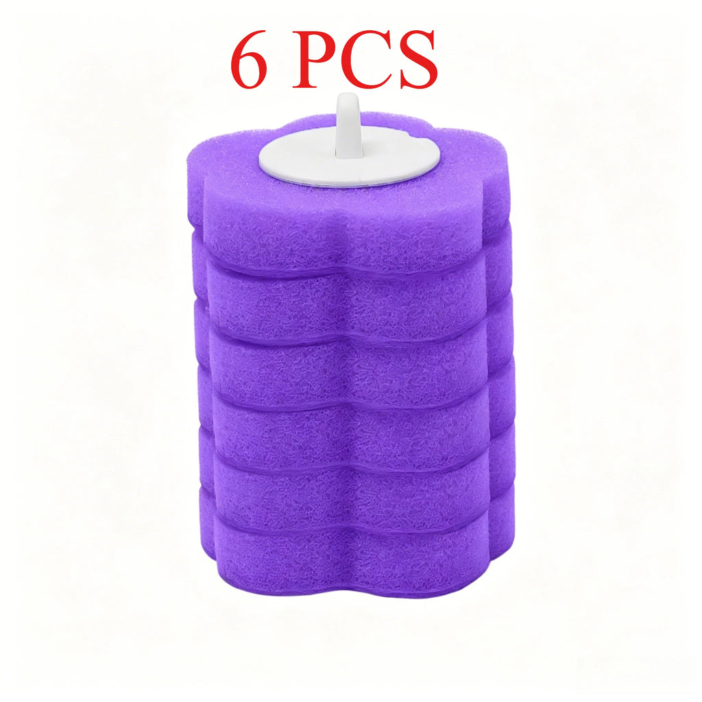 Cleaning Brushes Set Toilet Brush Head Replacement Toilet Cleaning Brush Wall-Mounted Standing Dual-Use Replacement Brush Heads Zpaxo 6 PCS brush head