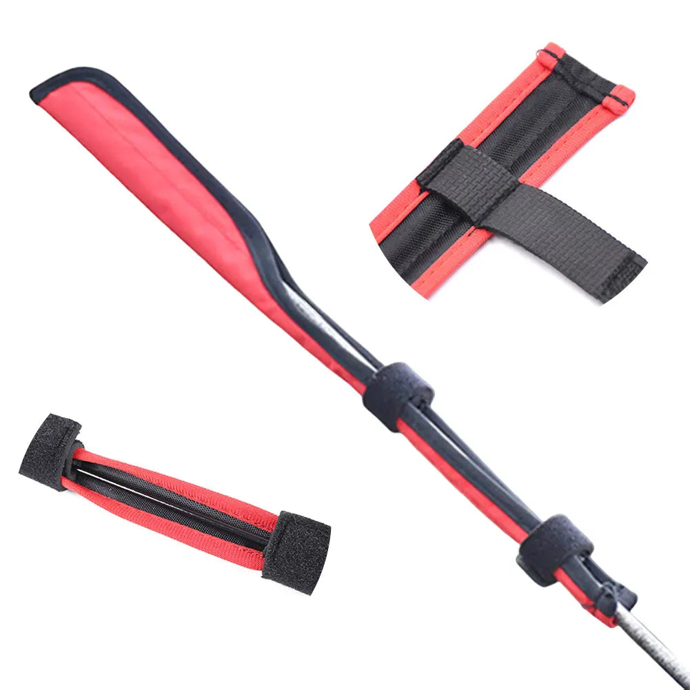 Portable Foldable Fishing Rod Tip Protective Cover Tackle Tubes Case
