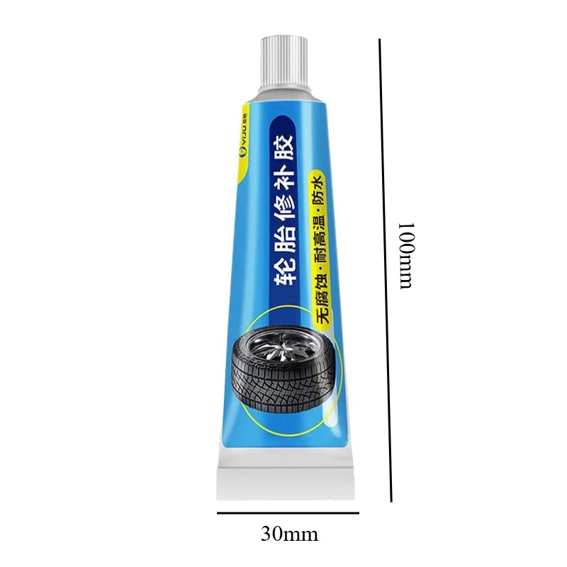 Tire Repair Black Glue Set Liquid Strong Rubber Wear-resistant Non-corrosive Adhesive Instant Bond Leather Car Tire Repair Tool Zpaxo
