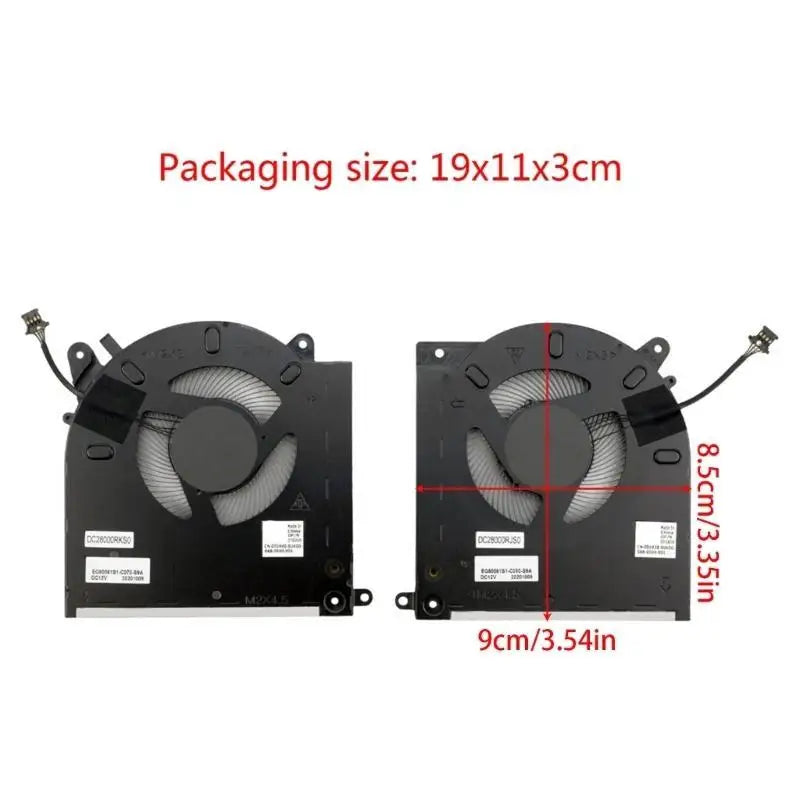 652F Efficient CPU GPU Cooling Fan Cooler Radiators Alienware M15 Zpaxo
