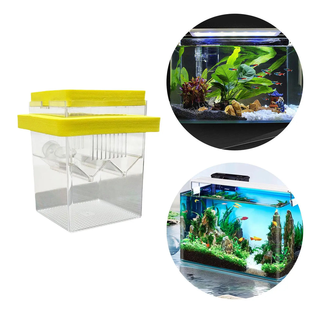Floating Fish Breeding Box Nursery Tank Hatchery Incubation Small Zpaxo
