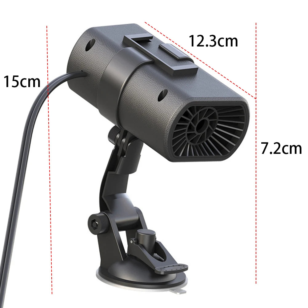 12V 150W Frost Snow Mist Removal Machine Adjustable Window Windshield Defrosting Heater Portable Car Heater for Vehicles Zpaxo