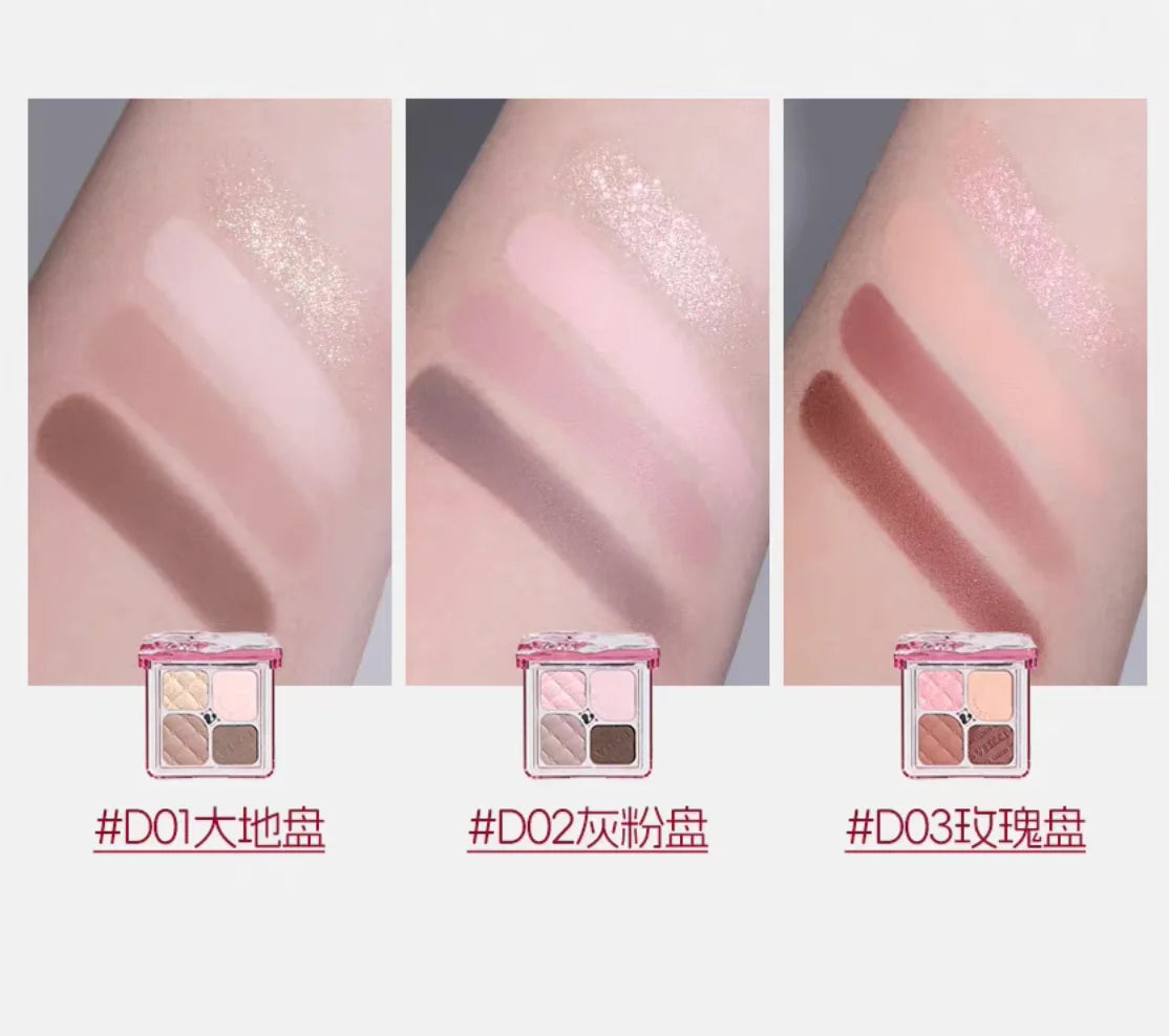 VEECCI Portable Eye Shadow Matte Pearl Finish Eyeshadow Palette Easy Zpaxo