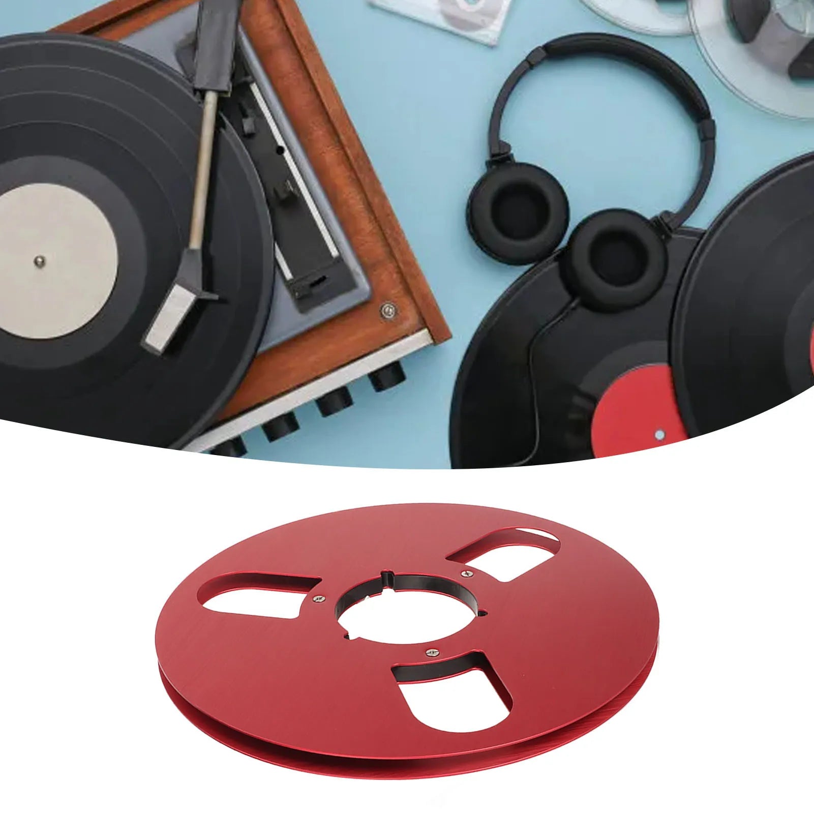 1 4 Empty Reel Strength Recording Tape 3 Hole Replacement Aluminum