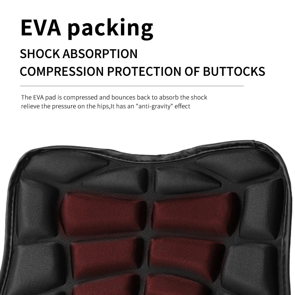 Motorcycle Seat Pad 3D Comfort Gel Cushion Breathable Universal Shock