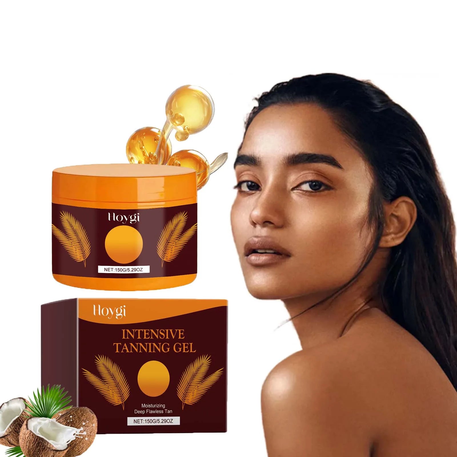 Hoygi Sunless Self Tanning Gel – Natural Bronzer Face & Body Self Tanning Gel Zpaxo