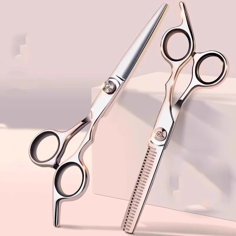 Hairdressing Scissors Stainless Steel Professional Hairdressing Scissors Cutting Thinning Scissors Barber Shear Home Salon Zpaxo
