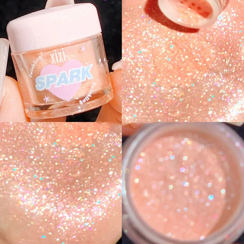 Dream Glitter Highlighter Powder Face Brightening Pearl