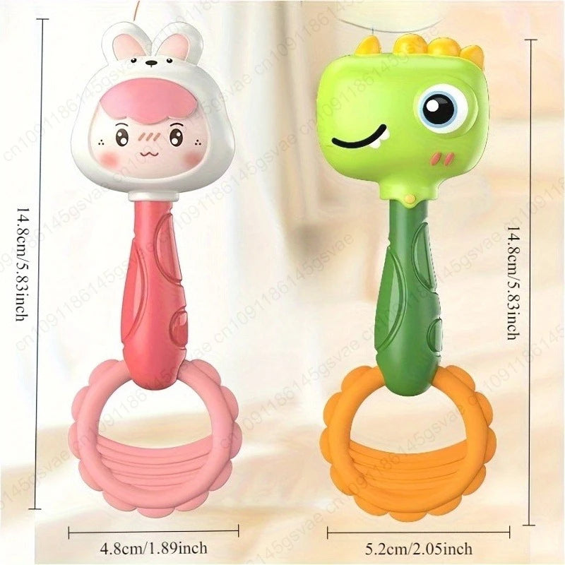 2-Pack Baby Rattle Toys – Animal Shape Infant & Toddler Rattles Baby Rattle Toy Zpaxo