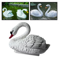 Swan Figurine Floating Funny Ornament Garden Pond Floating Swan Decor Float Swan for Courtyard Swan Statue Funny Ornament Zpaxo Default Title