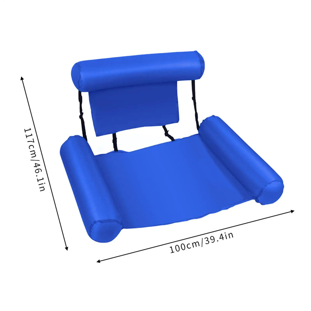 Pool Floating Chair Portable Heavy Duty Adjustable Thickened Lounge Zpaxo