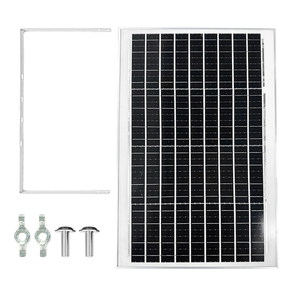 50W-500W Mono Solar Panel High-Efficiency18V PV Module Solar Generator for Off-Grid Home/Camping With DC Plug Zpaxo Solar Panel