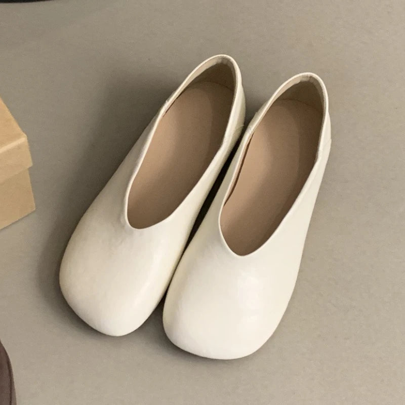 Woman Elegant Summer French Square Toe Green Mary Janes Cute Casual