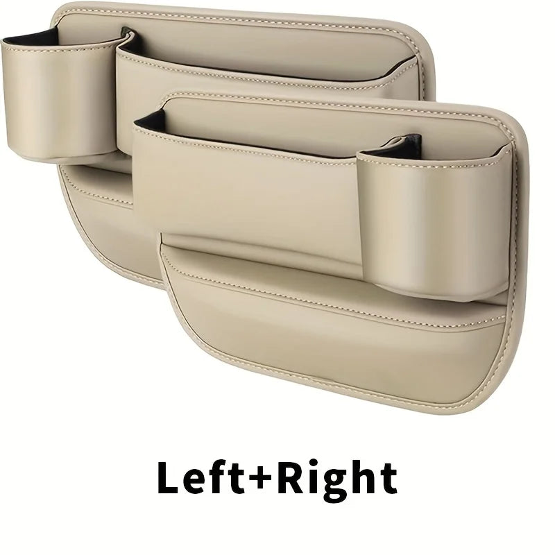 Car Seat Gap Storage Box Multifunctional Device Sorting Filling Pad Zpaxo Beige