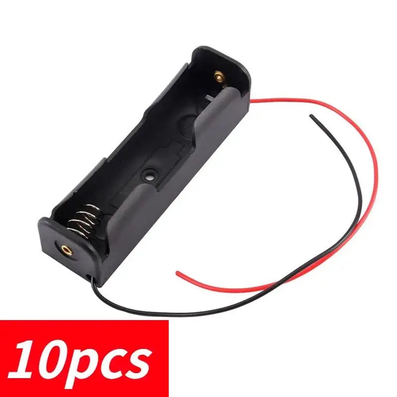 Plastic DIY Battery Storage Case Clips Holder Container 1 Slot 18650