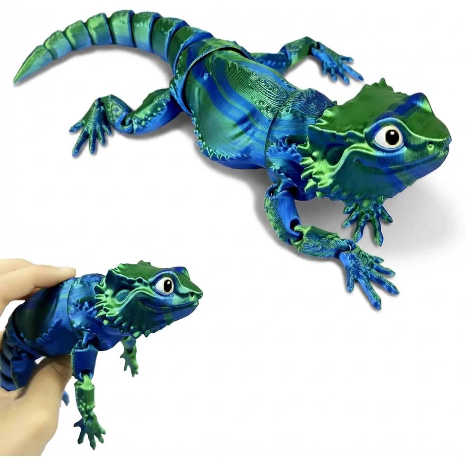 3D Printed Bearded Dragon Animals Flexible Articulated Stuff Home