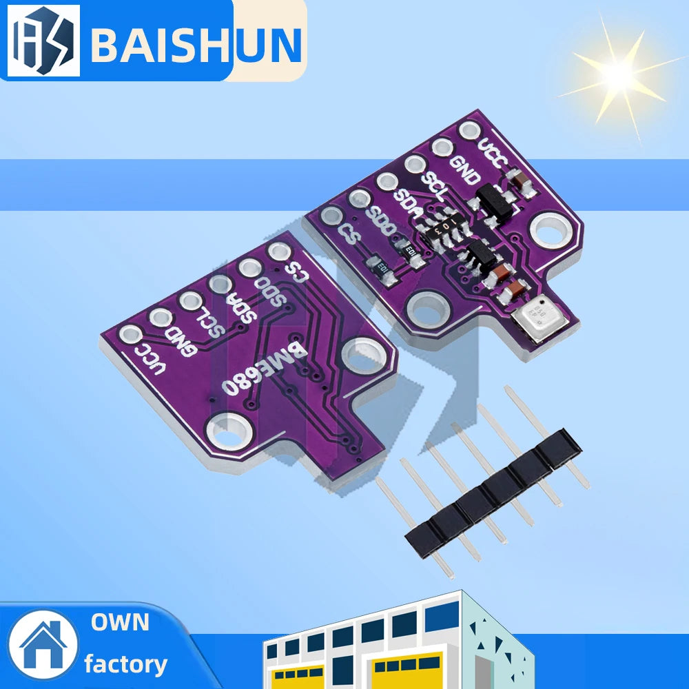 CJMCU-680 BME680 Digital Temperature Humidity Pressure Sensors High Altitude Detection Module For Arduino Zpaxo