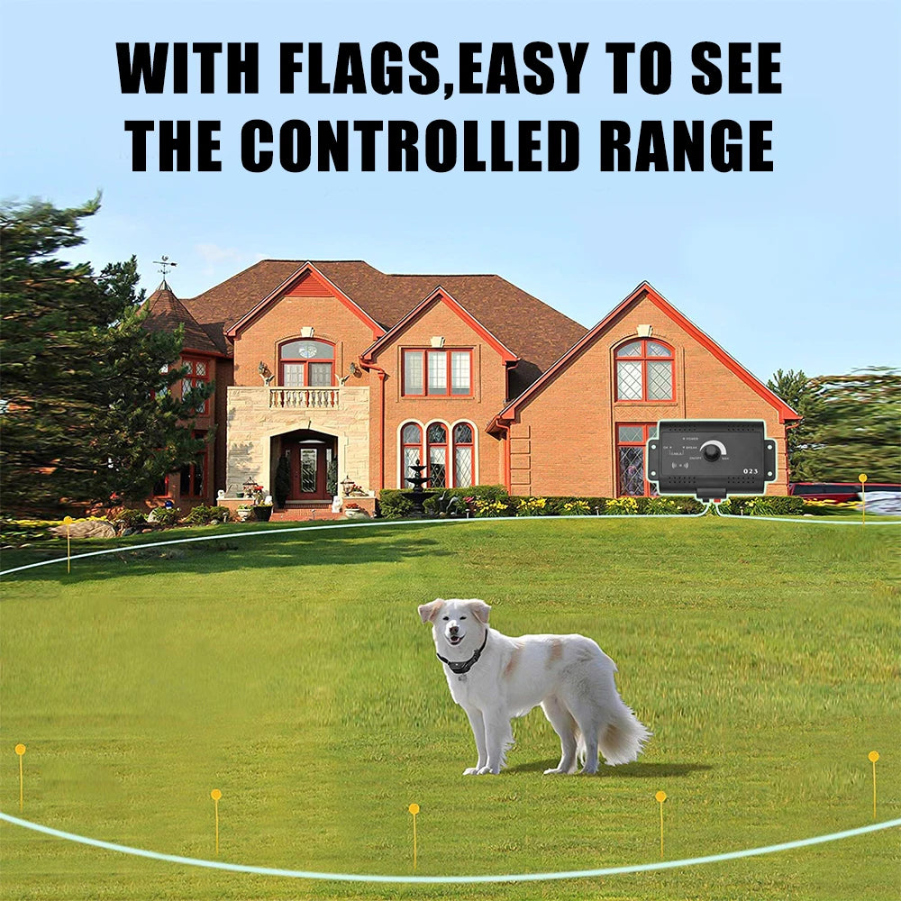 Electric Dog Fence Electronic Pet System Containment Sound Shocked