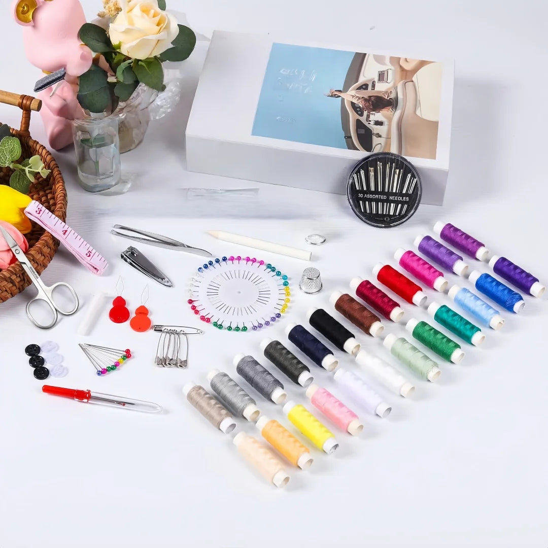 Needle Portable Mini Travel Household Sewing Box Set Sewing Kit Storage Bags Sundries Organizer Home Tools Sewing Accessories Zpaxo