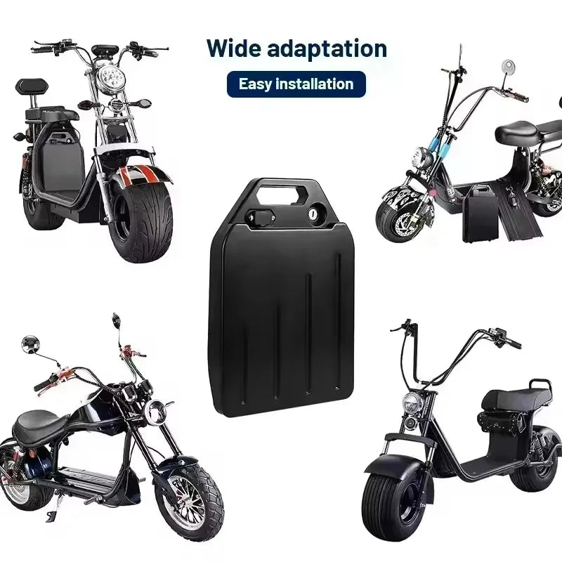 60V 20Ah-40Ah Electric Motorcycle Li-ion Battery Pack 2000W for Harley Two Wheel Foldable Citycoco Electric Scooter,Free Charger Zpaxo