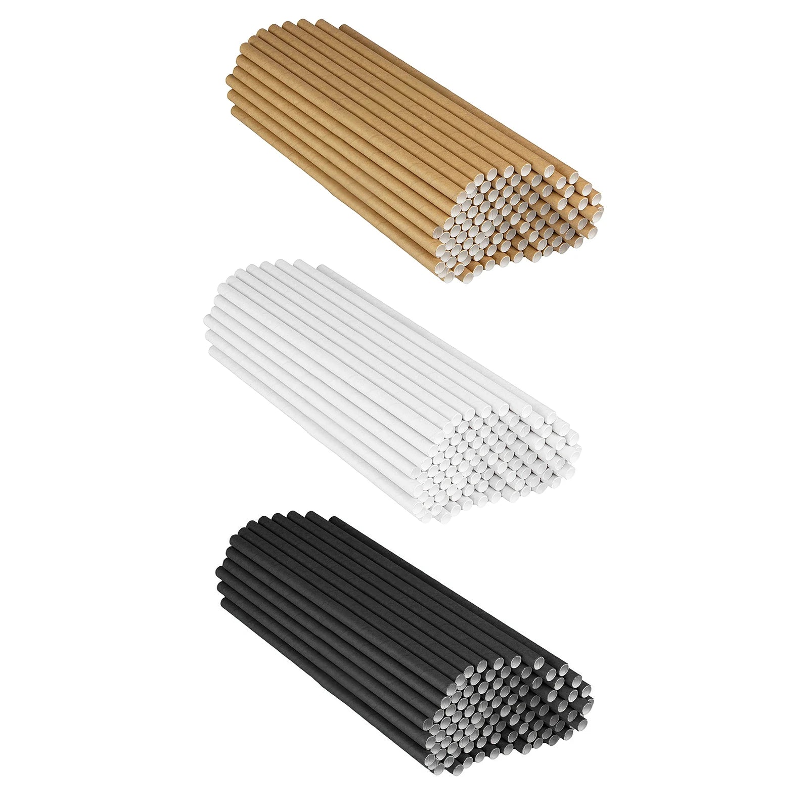 Paper Straws Compostable Biodegradable Long Cocktail Smoothies Zpaxo