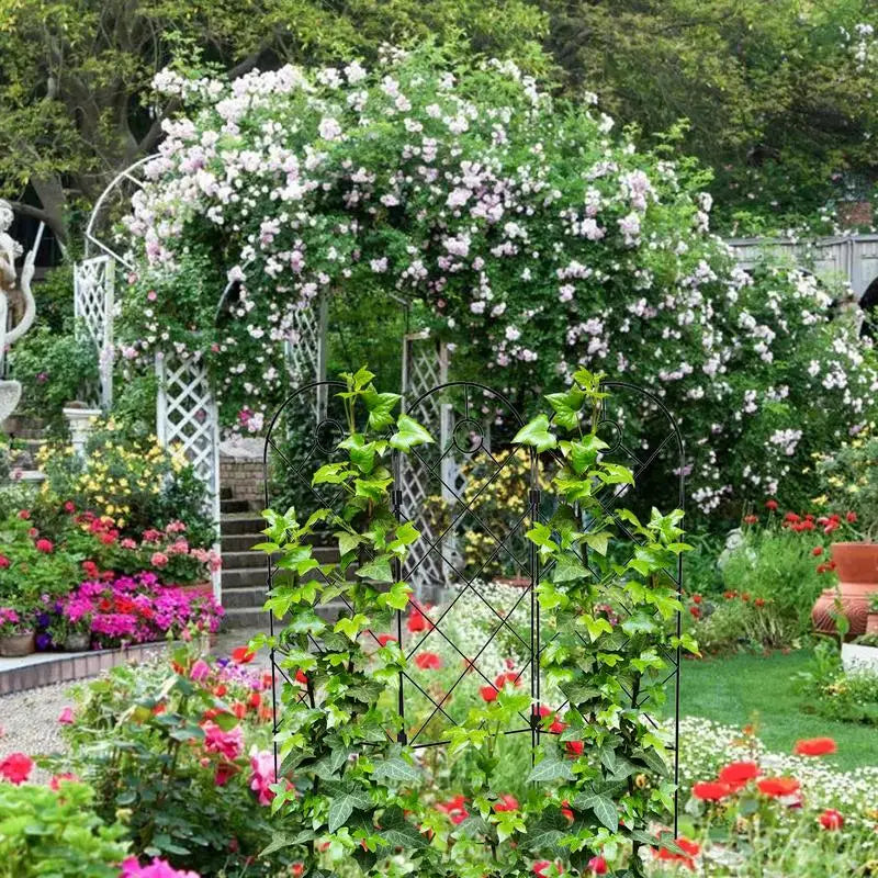 Trellis For Climbing Plants Outdoor House Plant Trellis Indoor Rust Proof Iron Lattice Grid Panels For Climbing Plants Cucumbers Zpaxo
