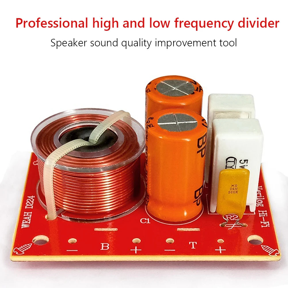 2 Way Hi-fi Audio Crossover Filter 120W Speaker Frequency Divider Zpaxo