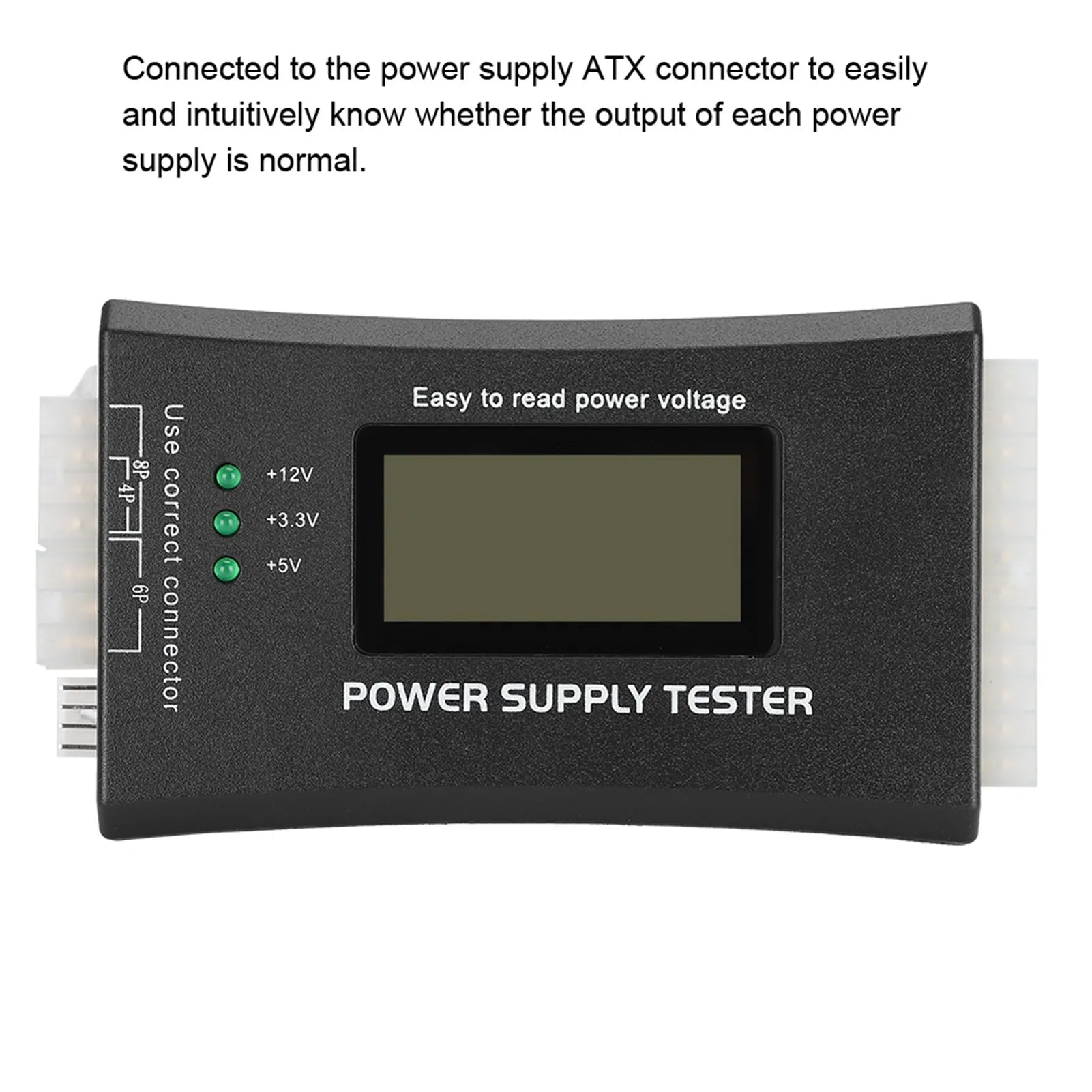 ATX Power Supply Computer Host Inspection Maintenance Tester Tool LCD