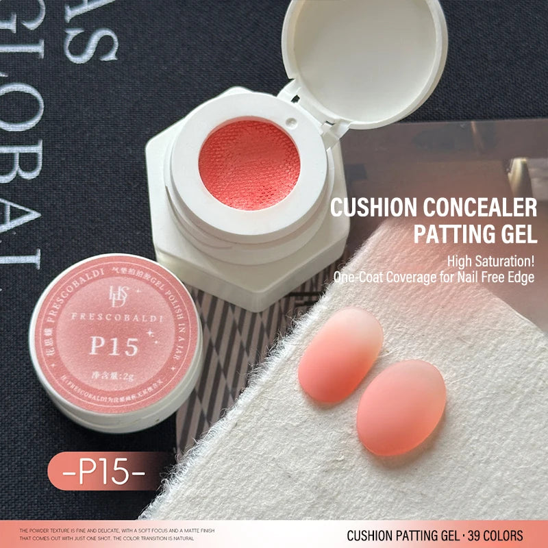 Gradient Nail Air Cushion Patting Gel High Gloss Ombre Patting Gel Polish Blush Blooming Aura Manicure UV Nail Polish Salon Tool Zpaxo P15
