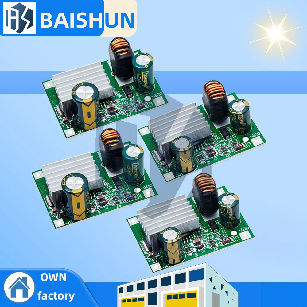 DC-DC Step Down Buck Converter Module - Non-Isolated Power Supply for 9V/12V/24V/36V/48V/72V/84V/120V to 5V/12V 3A Output Zpaxo