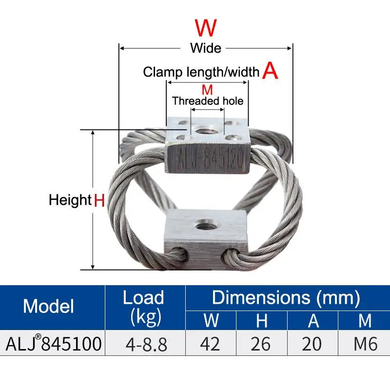 ALJ-84 Wire Rope Vibration Isolator Shock Absorber Car Vehicle Marine Zpaxo A6
