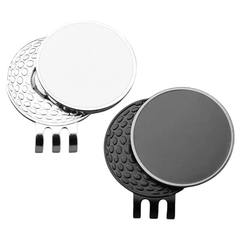 Golf Ball Marker Hat Clip Metal Magnetic Belt Pocket Clip-on Outdoor