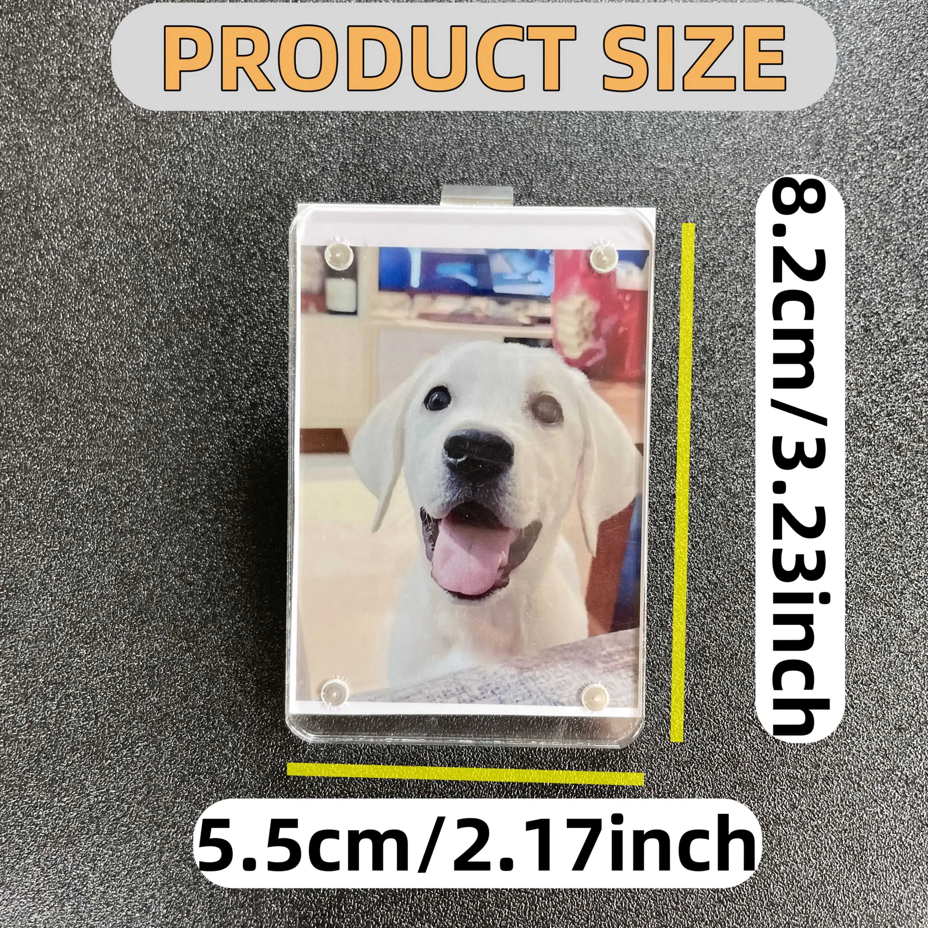 1pc Magnetic Car Visor Photo Clip - Holds Wallet-Sized Photos, Perfect Car Decor & Gift for Couples, Valentine’s Day Zpaxo