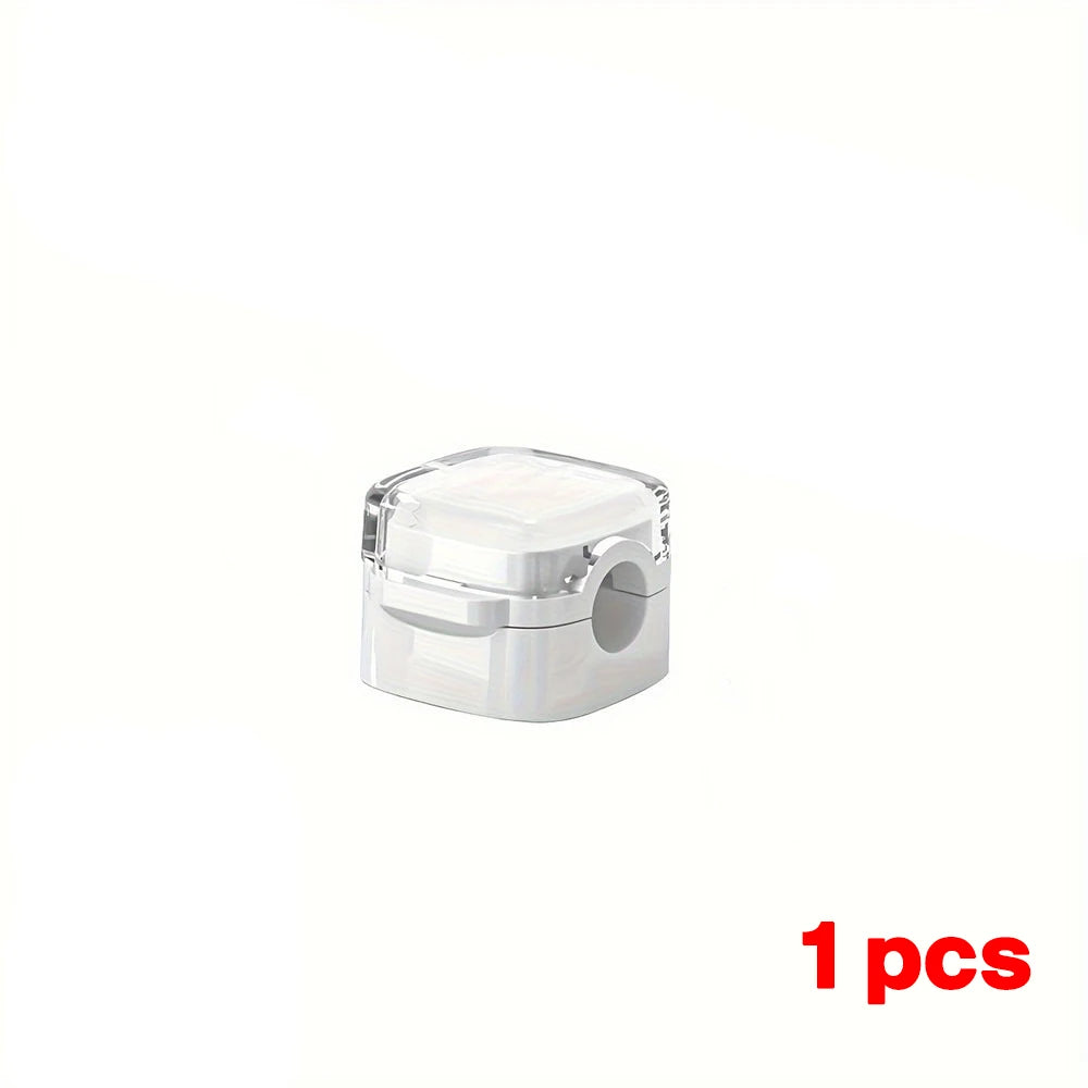 Universal Colorful Magnetic Cable Organizer Smooth Adjustable Cable Holder Under Desk Cable Management Wire Keeper Cable Clips Zpaxo 1PCS White