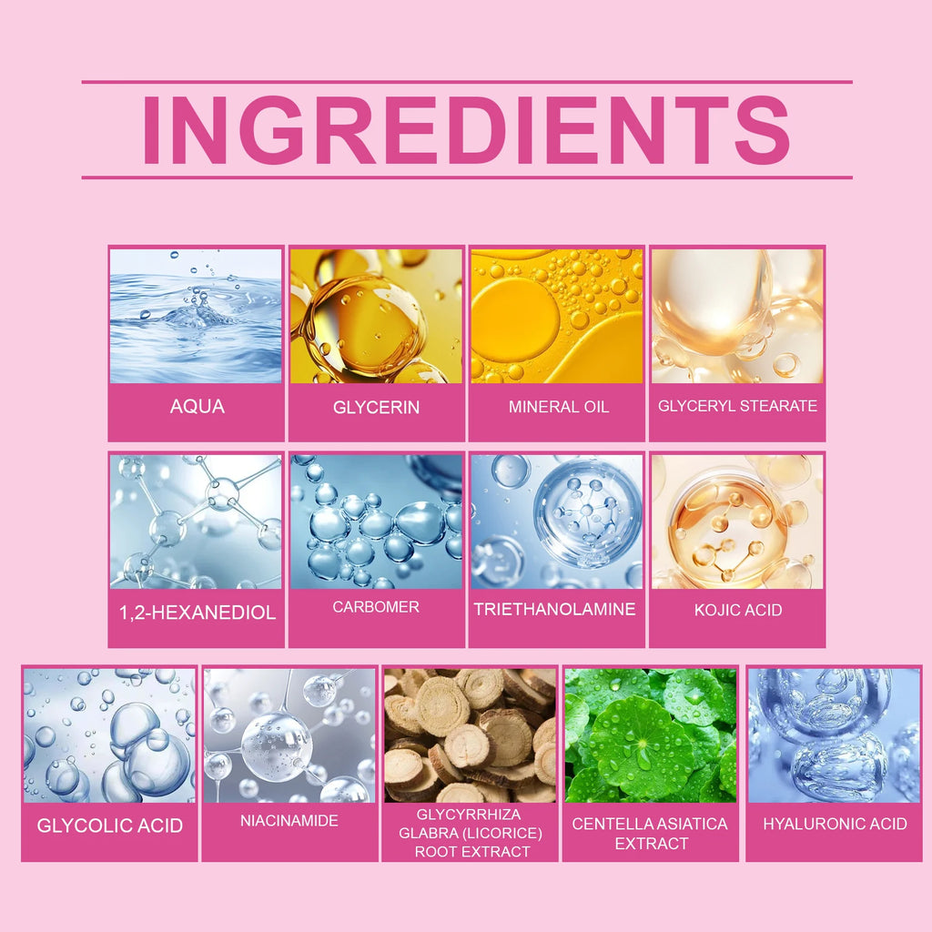 Kojic Acid Moisturizer 50g Brightening Cream Hydration Barrier Repair Face Cream for Dry Skin Winter Skincare Holiday Gift Set Zpaxo