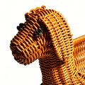 Woven Fruit Basket Imitation Rattan Cute Dog Shape Decor Storage