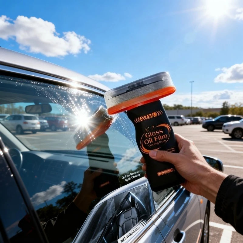 Car Windshield Cleaning Brush – Anti-Fog & Oil Film Remover