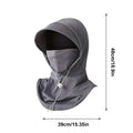 UPF 50 UV Protection Neck Scarf Hat – Cycling & Outdoor UV Sun Hat Cover Zpaxo Gray